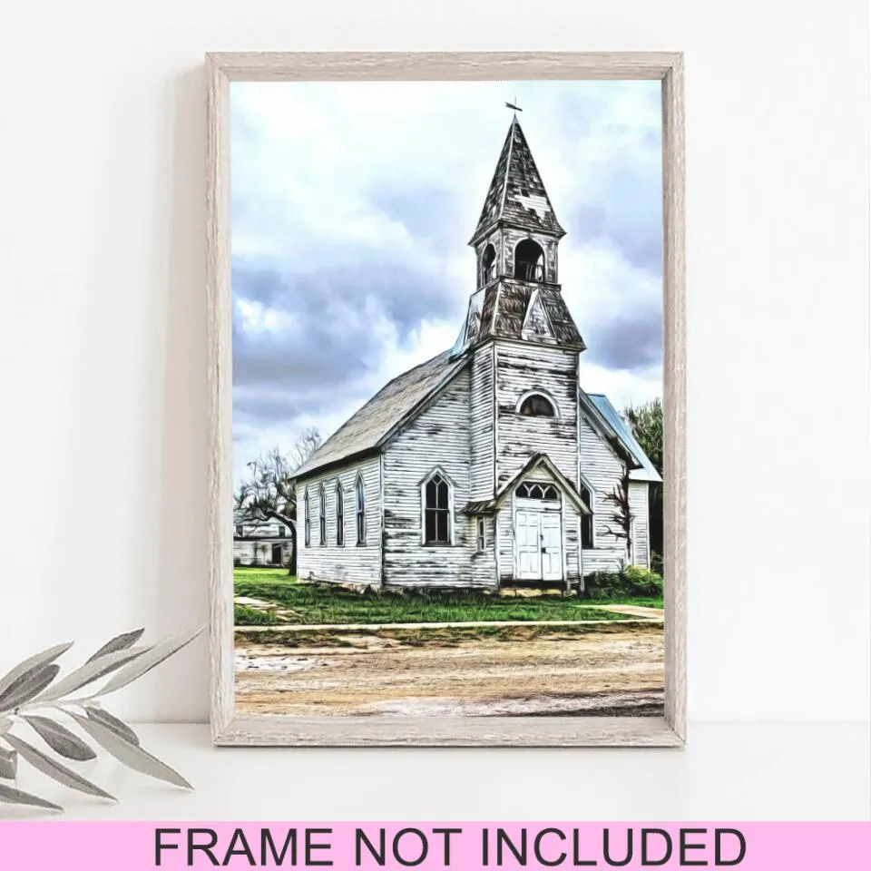 Church 1 - Christian Fine Art Prints - Christian Wall Art Prints - Christian Artwork - Religious Wall Decor - Best Prints For Home - Ciaocustom