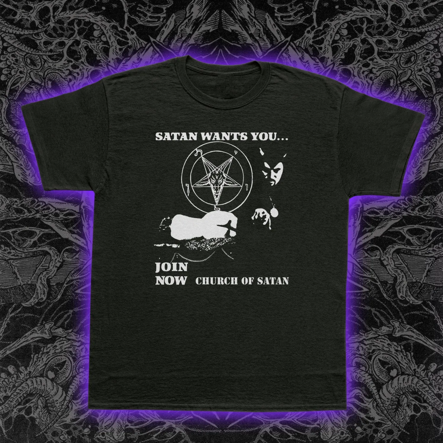 Church Of Satan Wants You Slim Fit Tee