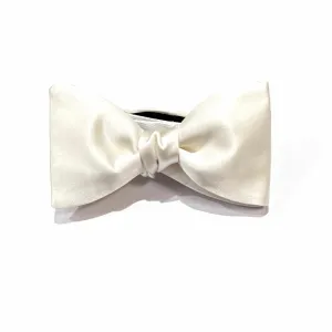 Church's white Satin Bow Tie (Self /Ready) - Butterfly