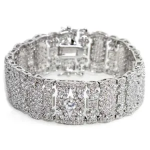 Cianna Cubic Zirconia and Crystal Statement Bracelet