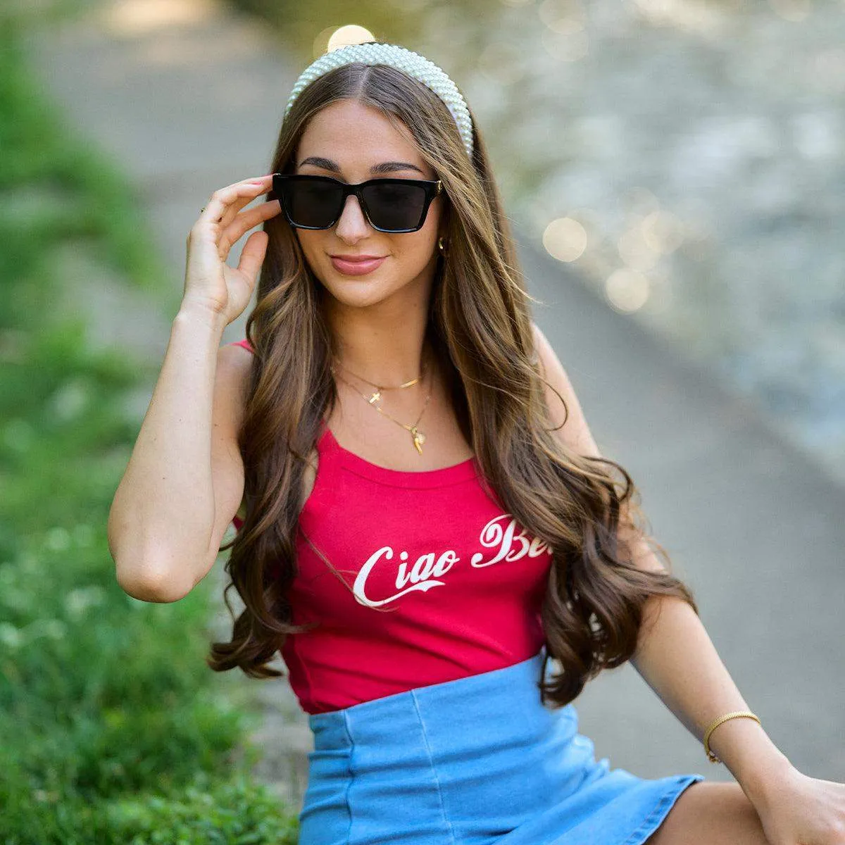 Ciao Bella Spaghetti Strap Tank