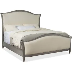 Ciao Bella Upholstered Bed, Speckled Gray