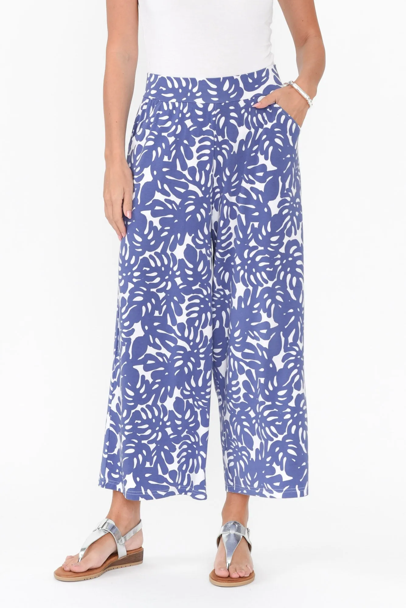 Ciara Lilac Leaf Bamboo Resort Pants