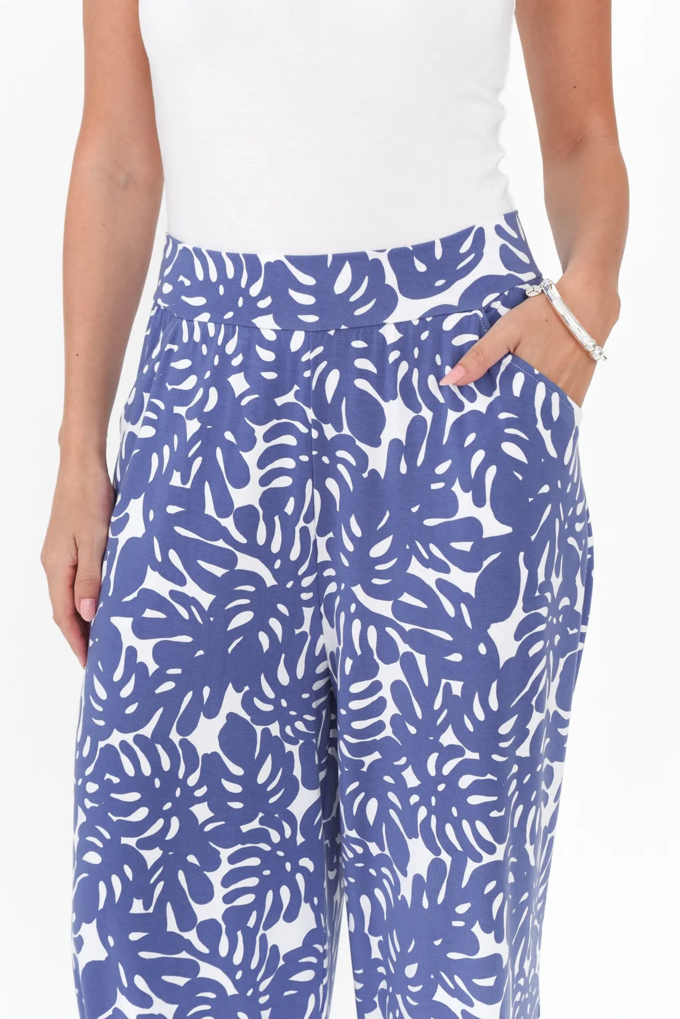 Ciara Lilac Leaf Bamboo Resort Pants