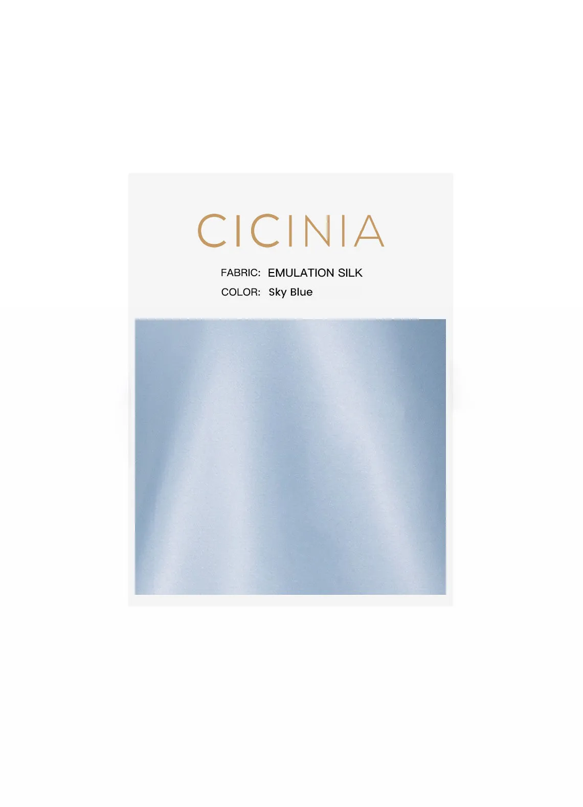 Cicinia Soft Satin/Emulation Silk Swatches UK