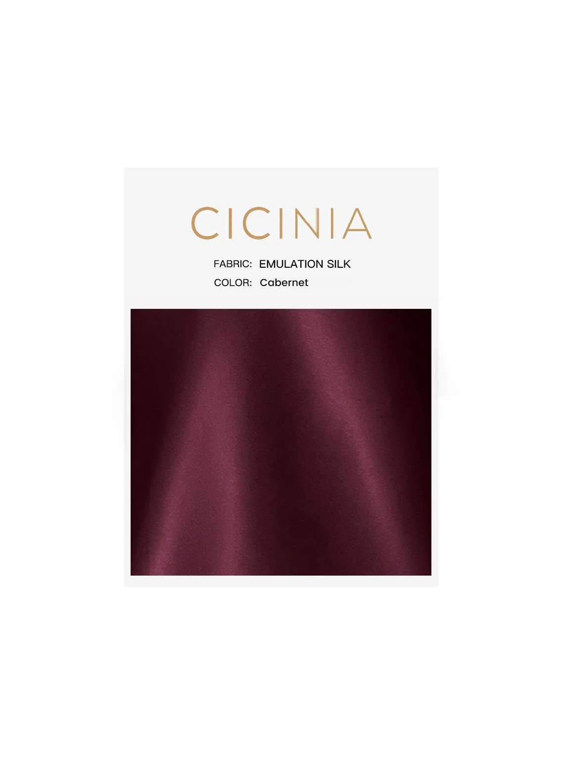 Cicinia Soft Satin/Emulation Silk Swatches UK