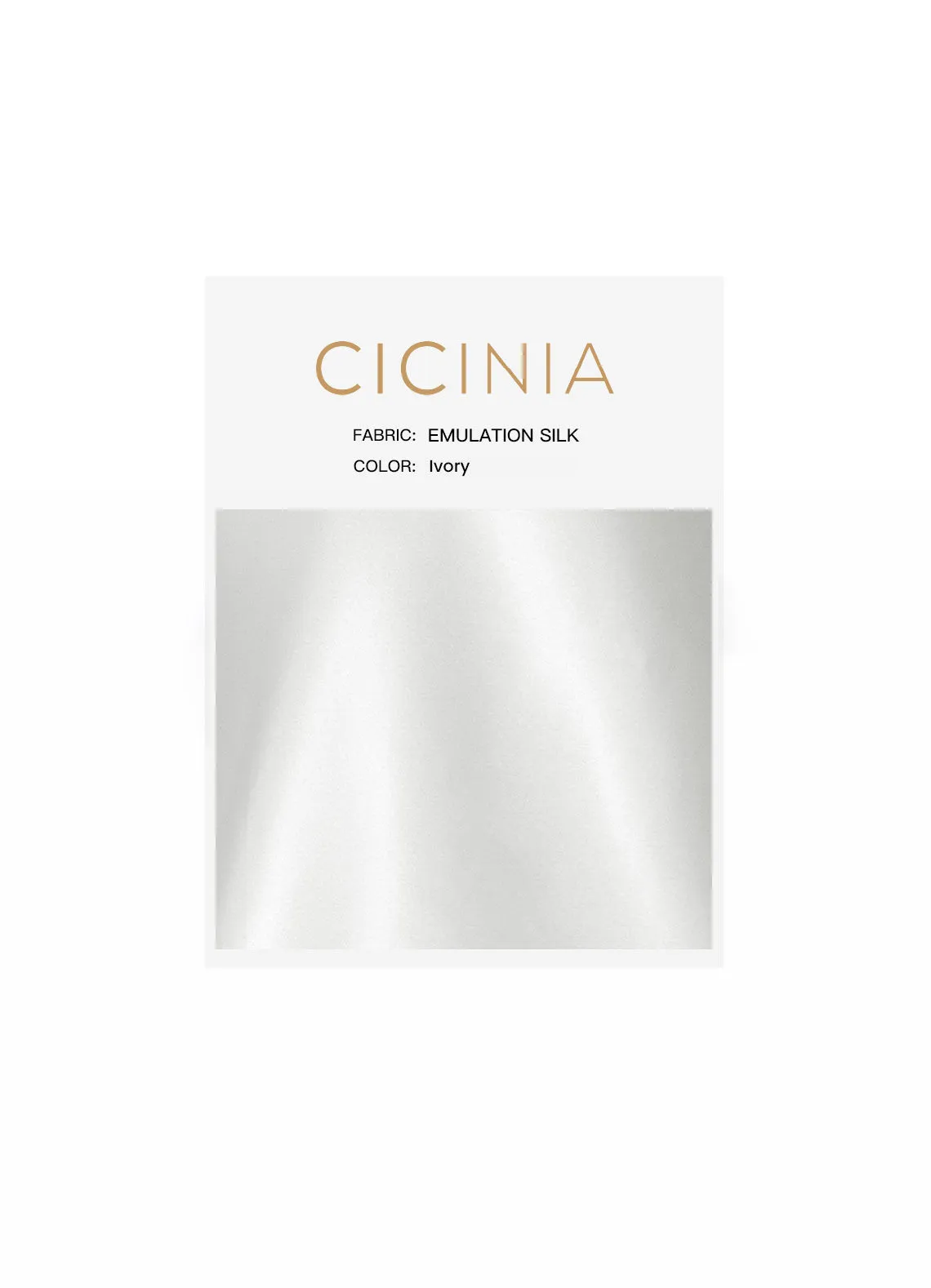 Cicinia Soft Satin/Emulation Silk Swatches UK