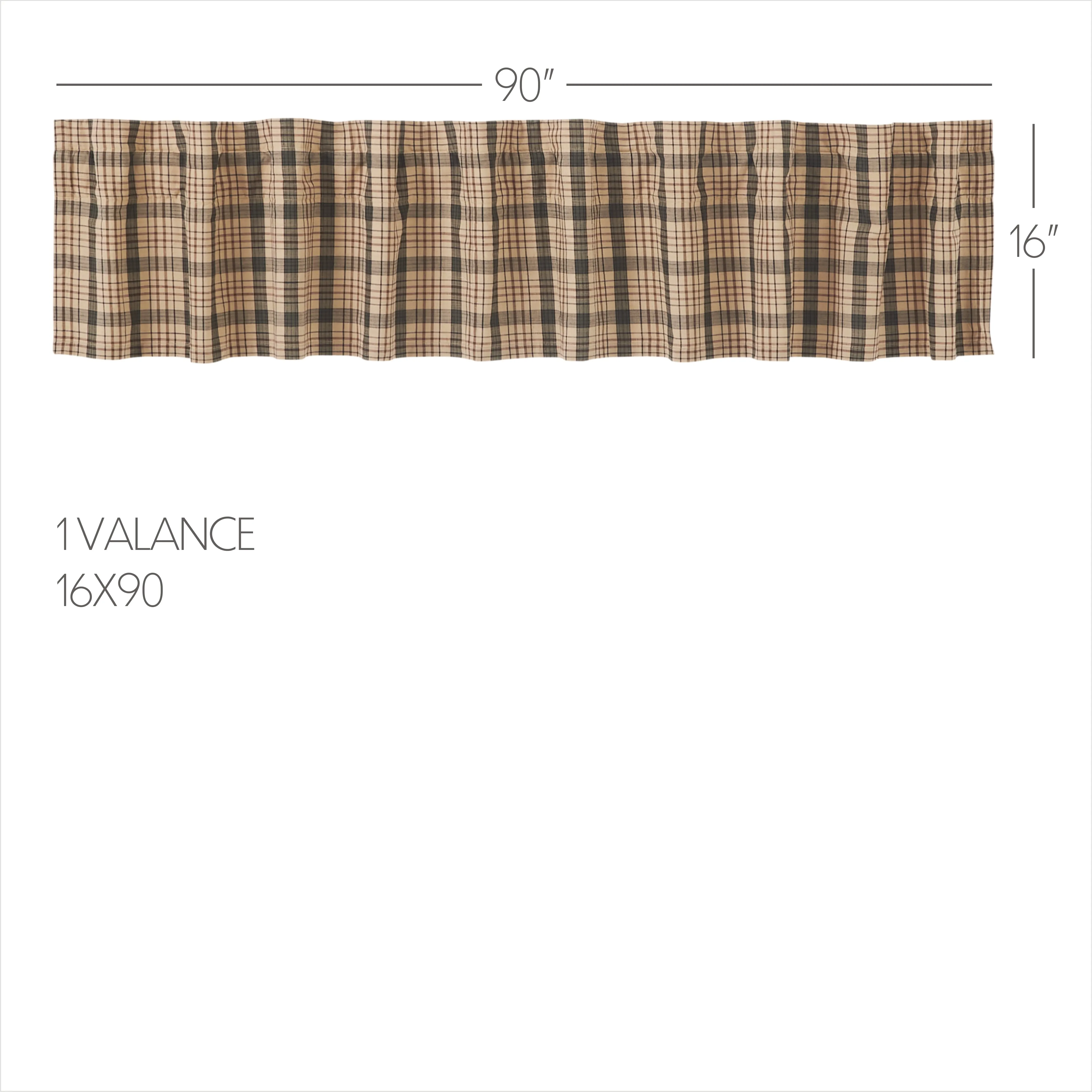 Cider Mill Plaid Valance