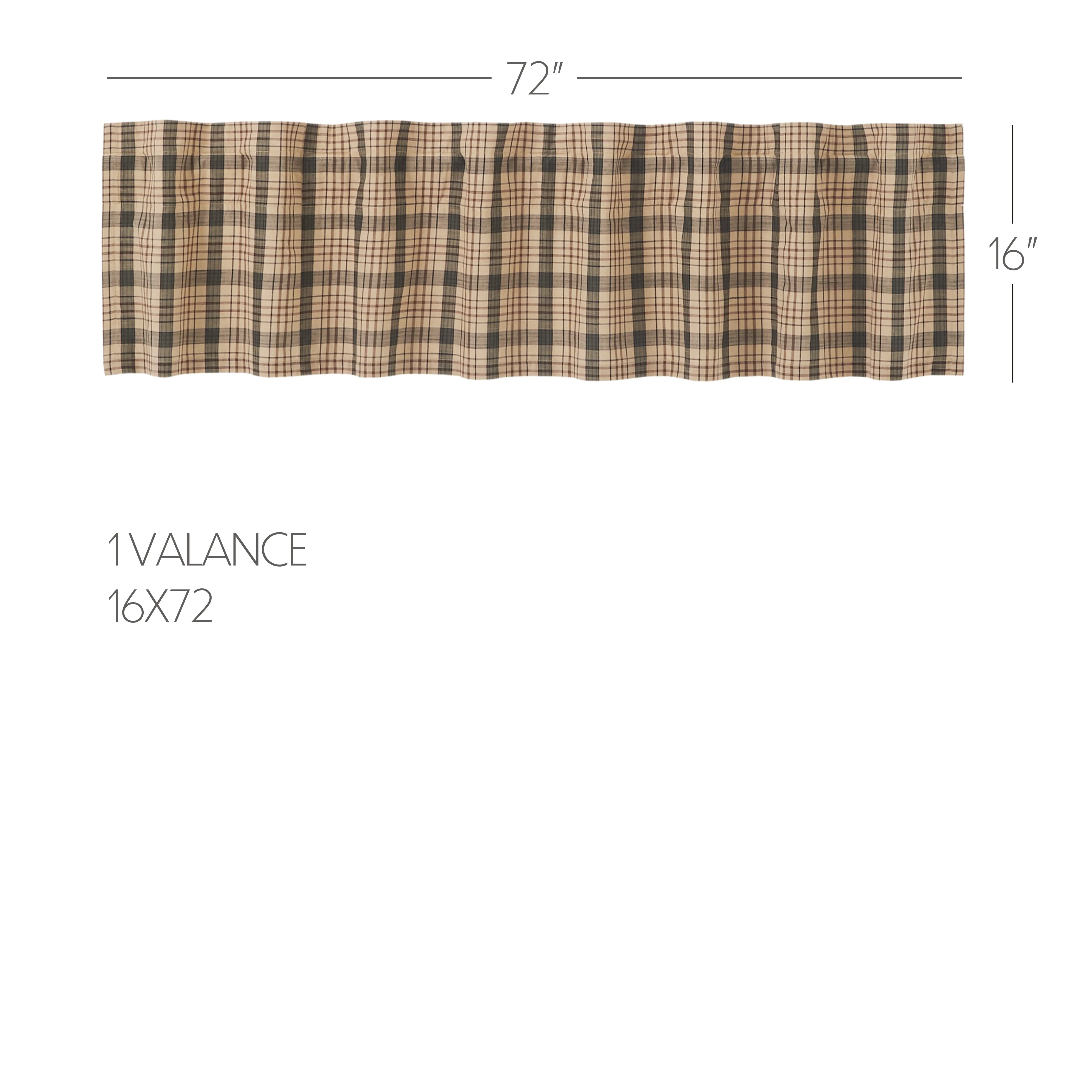 Cider Mill Plaid Valance