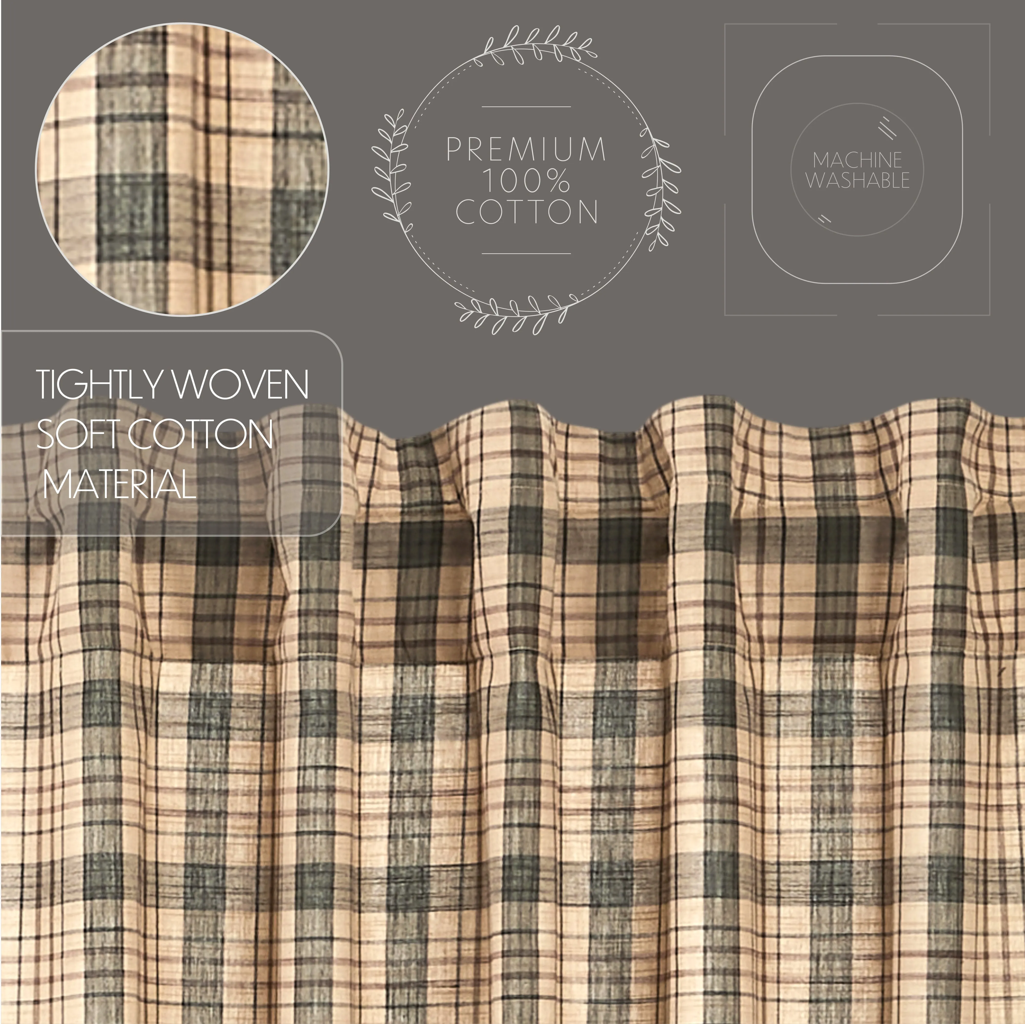 Cider Mill Plaid Valance