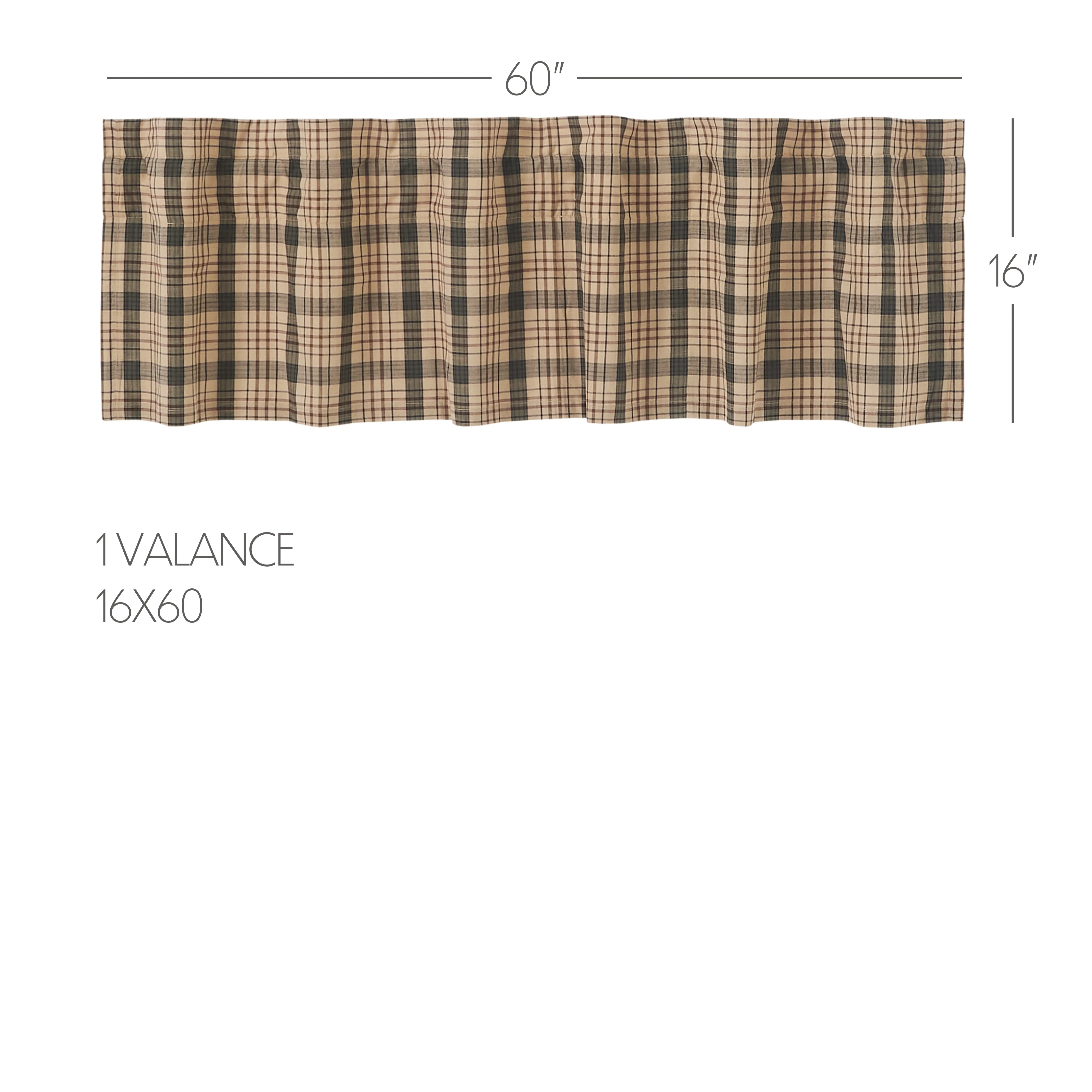 Cider Mill Plaid Valance