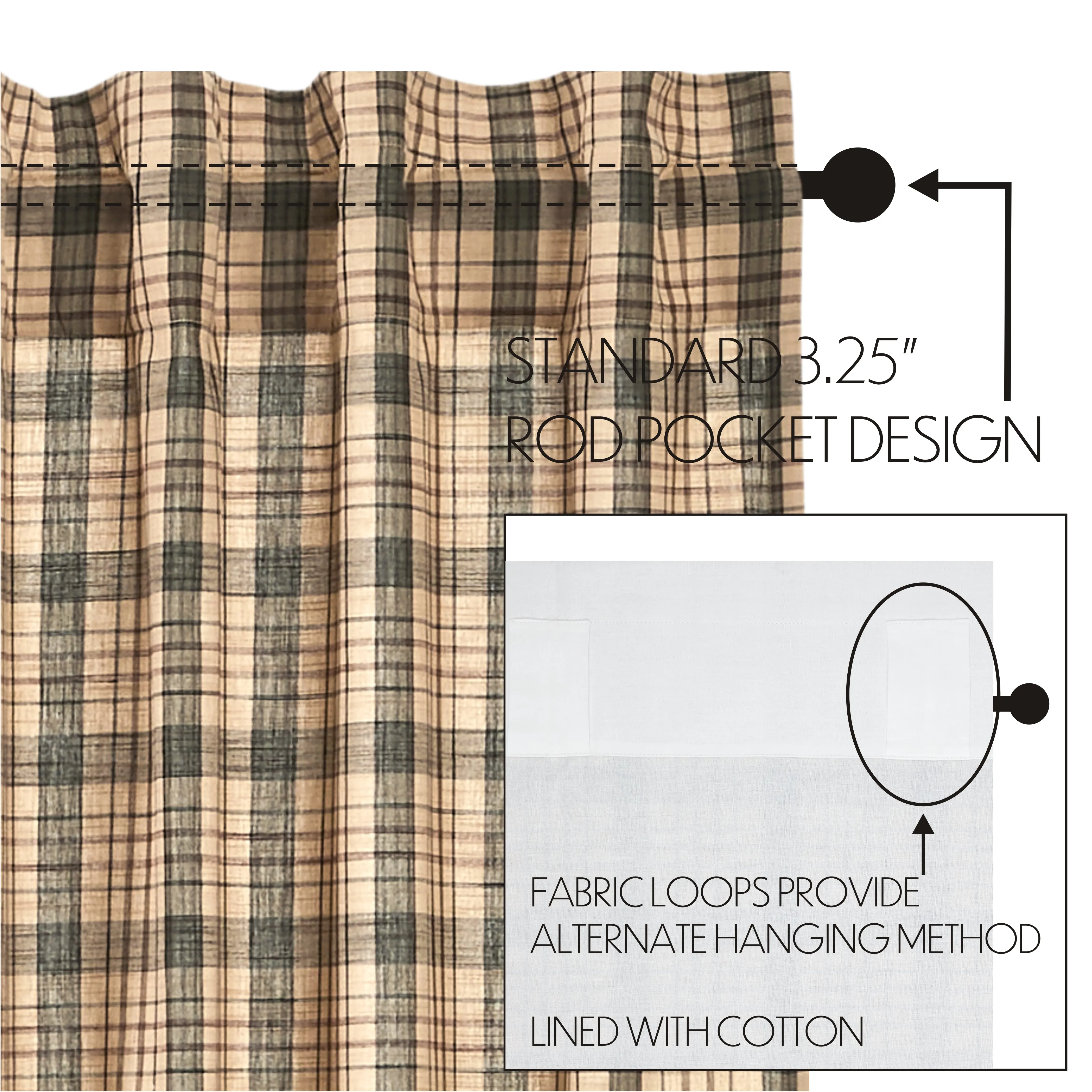 Cider Mill Plaid Valance