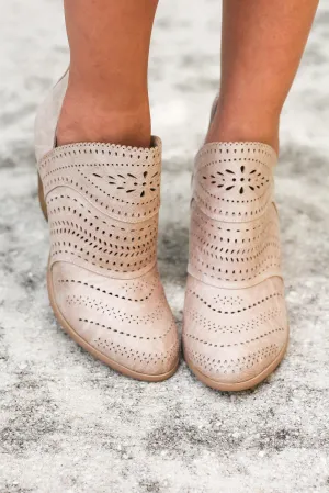 Cinati Cream Booties