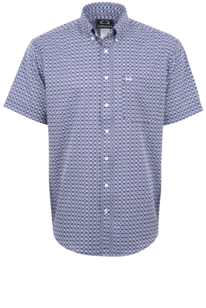 Cinch Arenaflex Button-Front Shirt - Navy