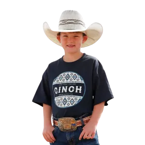 Cinch Kid's Graphic Navy Shirt