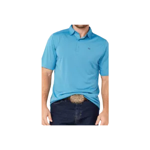 Cinch Men's Arenaflex Short Sleeve Blue Polo