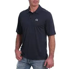 Cinch Men's Arenaflex Short Sleeve Polo in Navy