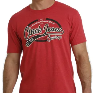 Cinch Men's Cinch Jeans Cowboys Logo T-Shirt in Red