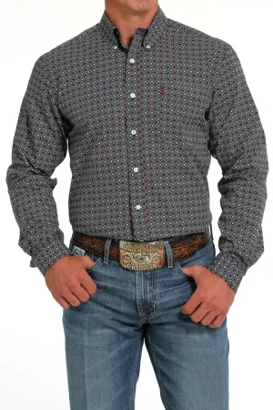 Cinch Men's Modern Fit Navy Shirt