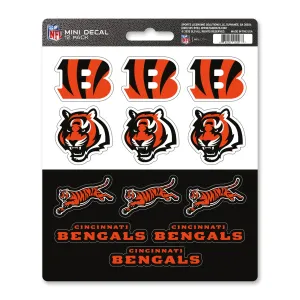 Cincinnati Bengals 12 Count Mini Decal Sticker Pack