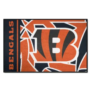 Cincinnati Bengals Starter Mat XFIT Design - 19in x 30in Accent Rug