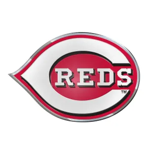 Cincinnati Reds Heavy Duty Aluminum Embossed Color Emblem