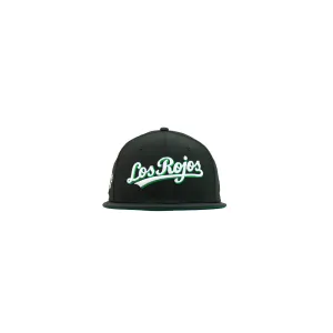 Cincinnati Reds “Los Rojos” 150th Anniversary Fitted Cap (Black/ Green)