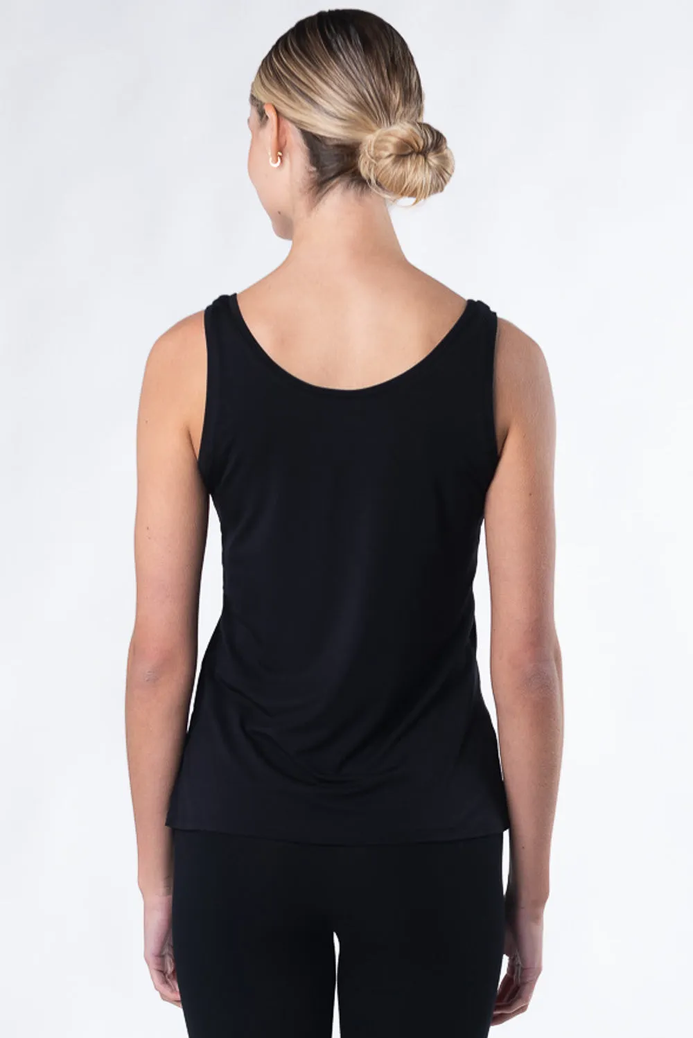 Cindy Bamboo Tank - Black