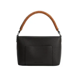 Cindy Black Recycled Vegan Crossbody Bag