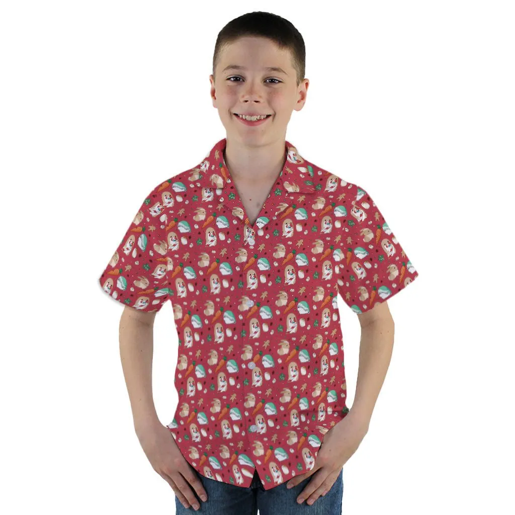 Cinnamon Anime Bunnies Youth Hawaiian Shirt