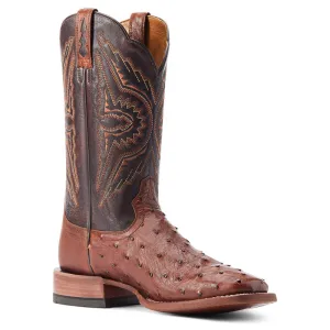 Cinnamon Full Quill Ostrich Boots