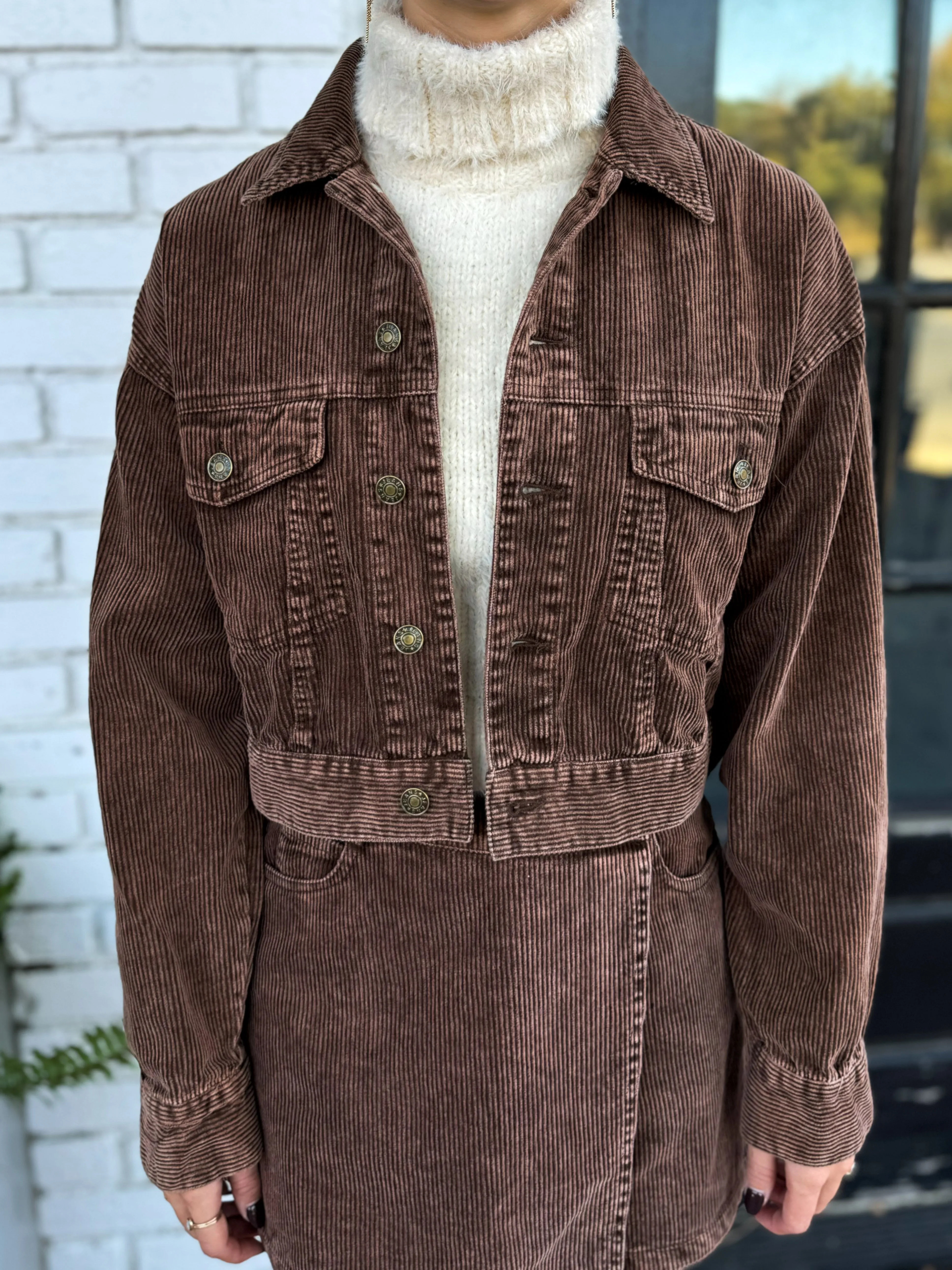 Cinnamon Spice Corduroy Jacket