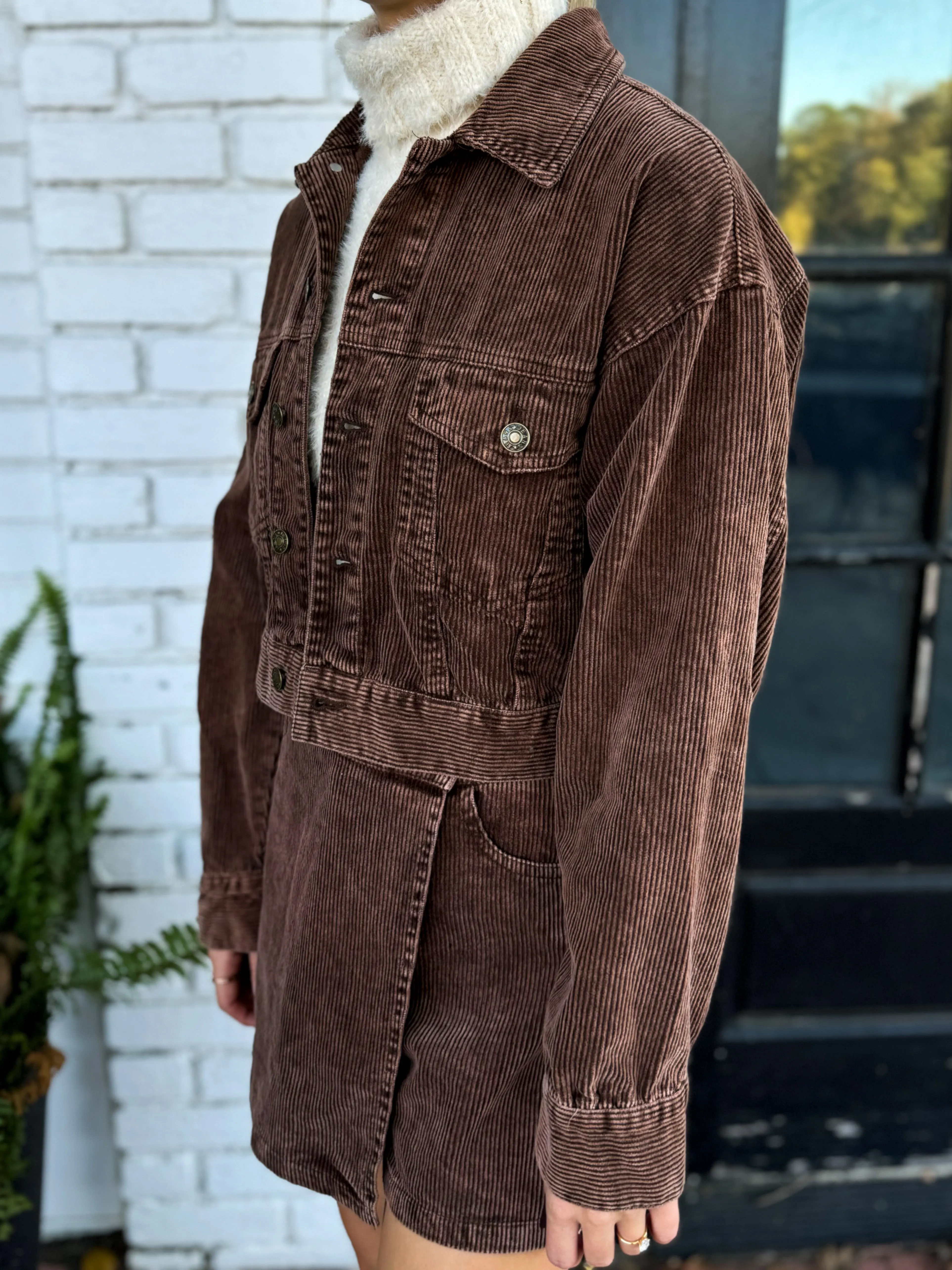 Cinnamon Spice Corduroy Jacket