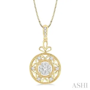 CIRCLE LOVEBRIGHT DIAMOND FASHION PENDANT