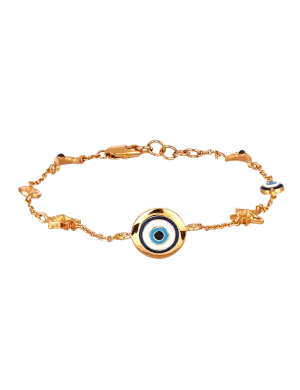 Circle of Protego Charm Bracelet - Gold