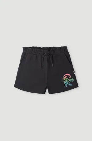 Circle Surfer Mid-Waist Sweatshorts | Black Out