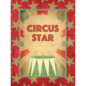 Circus Star Printed Backdrop