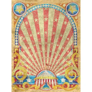 Circus Tent Star Printed Backdrop