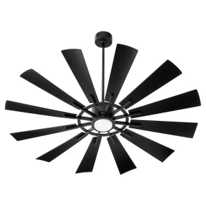 Cirque Patio Fan in Matte Black