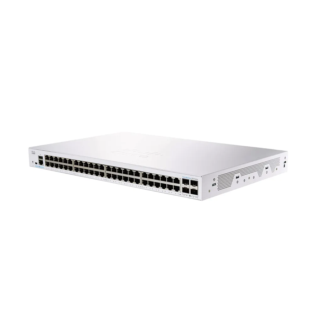 Cisco Business 250 Series Cbs250-48T-4X - Switch - L3 - Smart - 48 X 10/100/1000   4 X 10 Gigabit Sfp  - Rack-Mountable