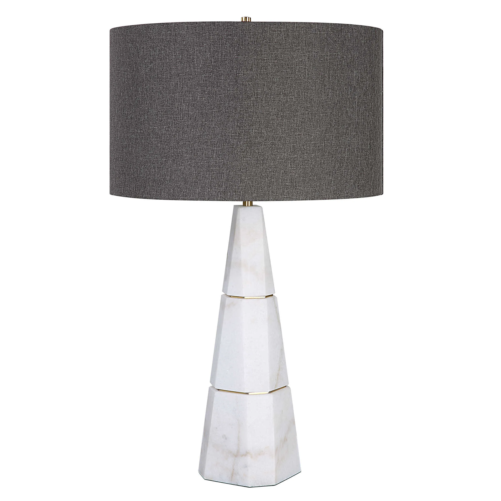 Citadel White Marble Table Lamp