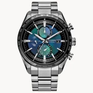 Citizen Eco Drive Attesa Atomic Super Titanium Ocean Blue Dial Watch AT8188-64L