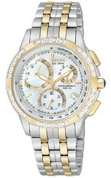 Citizen Eco Drive Diamond Bezel Chronograph Ladies Watch FB1094-56D