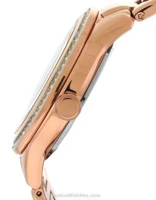 Citizen Eco-Drive Ladies Silhouette Crystal - Pink Gold-Tone Case & Bracelet