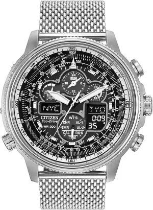 Citizen Men's Navihawk Eco Drive Stainless Steel Watch JY8030-83E