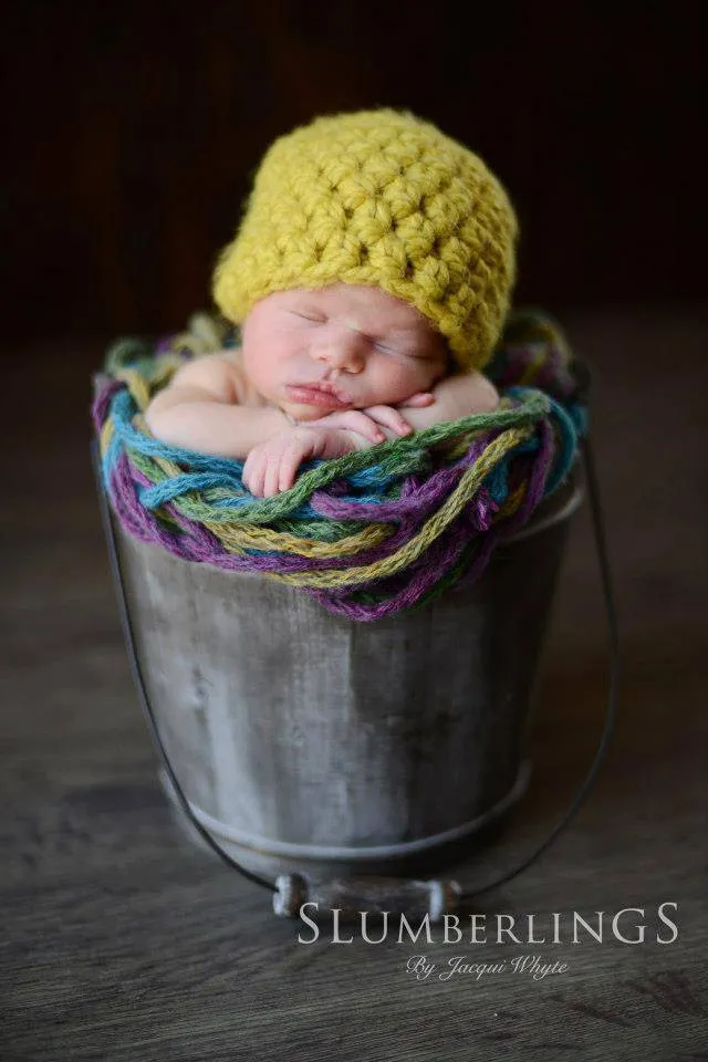 Citron Yellow Newborn Baby Hat