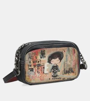 City Art crossbody bag with a chain