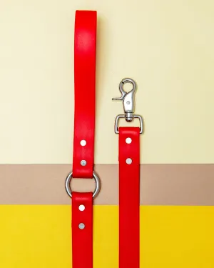 City Leash in Real Red (Made in the USA)