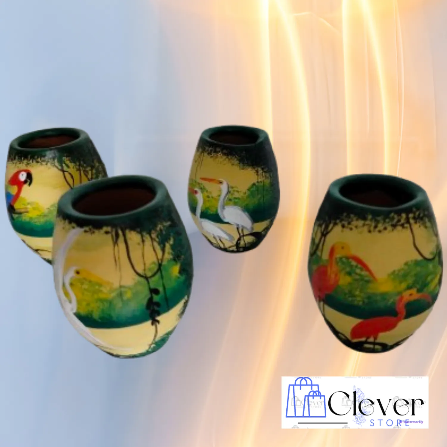 CJ. mini vasos em cerâmica marajoara. Condições especiais pra Belém e região. contato: zap 91984627219.