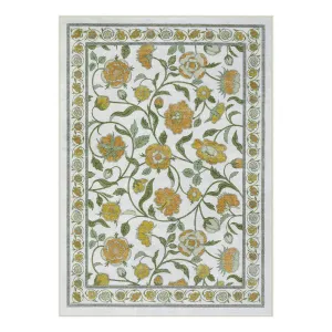 Claire Boho French Elegant Floral Beige Rug